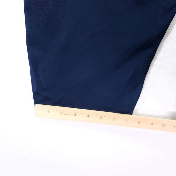 Carolina Herrera Silk Trousers Size 8 Straight leg Flat front Brown Back Zip - Picture 10 of 15